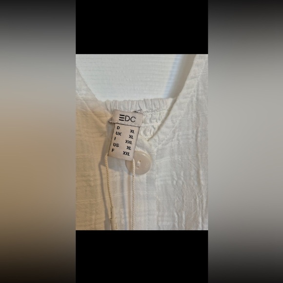 Newww!!! Esprit Cropped Wide-Sleeve Blouse Size XL - Picture 3 of 6